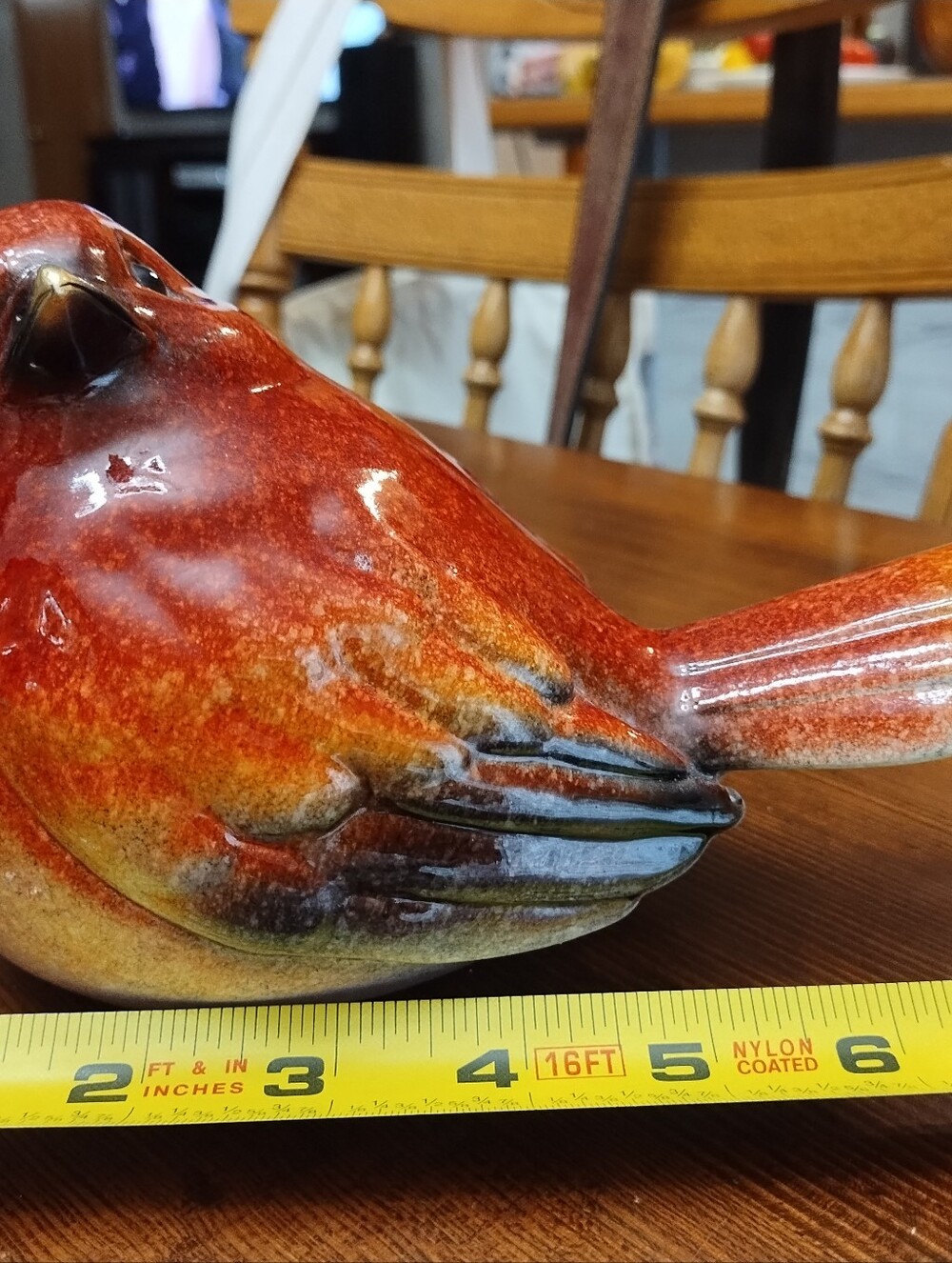 Cute Red Bird Figurine - Picture 3 of 9
